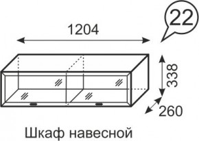 Шкаф навесной Венеция 22 бодега в Чебаркуле - chebarkul.mebel24.online | фото 1