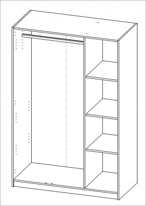 Шкаф ОРИОН трехдверный, цвет Дуб Венге в Чебаркуле - chebarkul.mebel24.online | фото 3