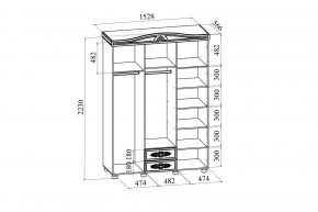 Шкаф платяной Ассоль АС-27 в Чебаркуле - chebarkul.mebel24.online | фото 6