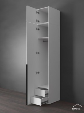 Шкаф с антресолью Linnea MHR-1A-3 2450х400х510 (Белый-М 11.1.1) в Чебаркуле - chebarkul.mebel24.online | фото 6