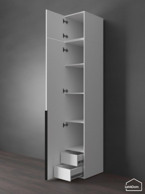 Шкаф с антресолью Linnea MHR-1A-4 2450х400х510 (Белый-М 11.1.1) в Чебаркуле - chebarkul.mebel24.online | фото 5