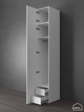 Шкаф с антресолью Linnea MHR-1POA-3 2450х400х510 (Белый-М 11.1.1) в Чебаркуле - chebarkul.mebel24.online | фото 6
