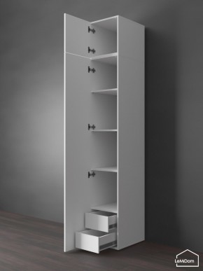 Шкаф с антресолью Linnea MHR-1POA-4 2450х400х510 (Белый-М 11.1.1) в Чебаркуле - chebarkul.mebel24.online | фото 5