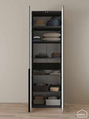 Шкаф с антресолью Linnea MHR-2A-2 2450х800х510 (Графит-М 11.1.25) в Чебаркуле - chebarkul.mebel24.online | фото 4