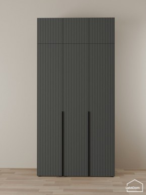 Шкаф с антресолью Linnea MHR-3A-2 2450х1200х510 (Графит-М 11.1.25) в Чебаркуле - chebarkul.mebel24.online | фото 1