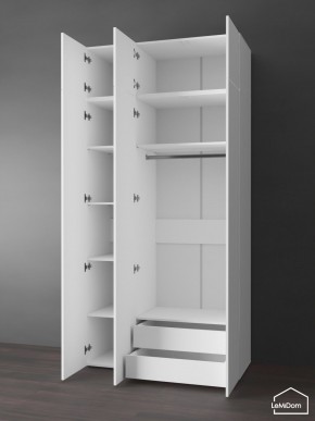 Шкаф с антресолью Linnea MHR-3POA-2 2450х1200х510 (Белый-М 11.1.2) в Чебаркуле - chebarkul.mebel24.online | фото 5