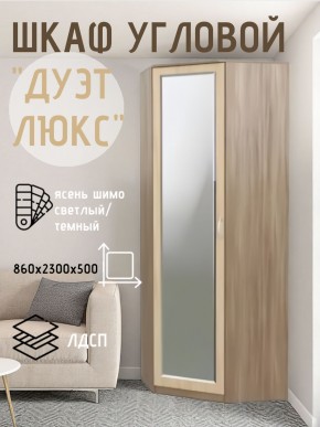 Шкаф угловой Дуэт Люкс с зеркалом в Чебаркуле - chebarkul.mebel24.online | фото 3