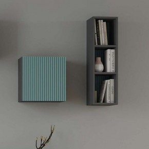 Сириния Куб 2 серый графит/МДФ бриз в Чебаркуле - chebarkul.mebel24.online | фото 3