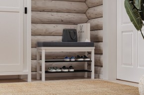 Скамья 85х50 Кантри для обуви белая в Чебаркуле - chebarkul.mebel24.online | фото 4