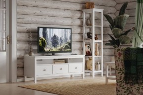 Стеллаж 420 Кантри, массив сосны, цвет белый в Чебаркуле - chebarkul.mebel24.online | фото 4