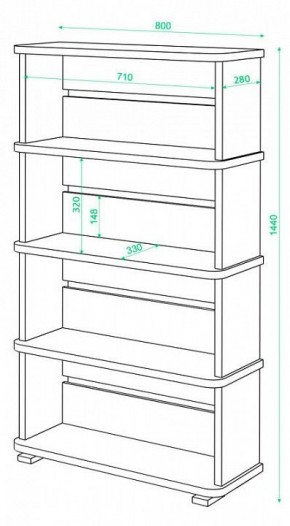 Стеллаж Б-25/4 в Чебаркуле - chebarkul.mebel24.online | фото 2