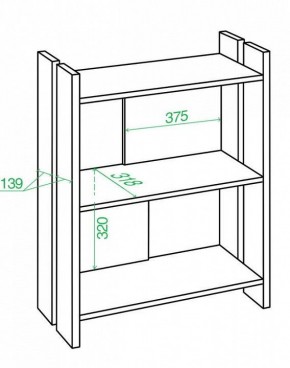 Стеллаж Домино Лайт СТЛ-ОН в Чебаркуле - chebarkul.mebel24.online | фото 2