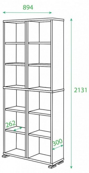 Стеллаж Домино нельсон ПУ-30-1 в Чебаркуле - chebarkul.mebel24.online | фото 2