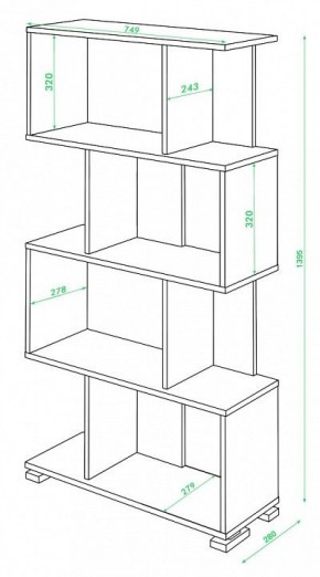 Стеллаж Домино нельсон СЛ-5-4 в Чебаркуле - chebarkul.mebel24.online | фото 2