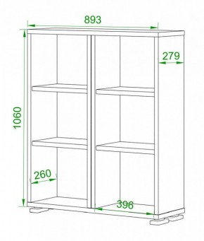 Стеллаж Домино ПУ-50-1 в Чебаркуле - chebarkul.mebel24.online | фото 2