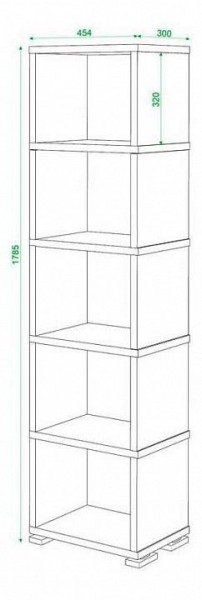 Стеллаж Домино СБ-15/5 в Чебаркуле - chebarkul.mebel24.online | фото 2