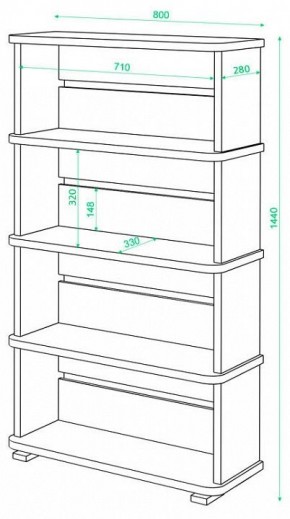 Стеллаж Домино СБ-25/4 в Чебаркуле - chebarkul.mebel24.online | фото 2