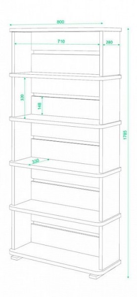 Стеллаж Домино СБ-25/5 в Чебаркуле - chebarkul.mebel24.online | фото 2