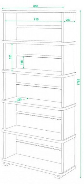 Стеллаж Домино СБ-25/5 в Чебаркуле - chebarkul.mebel24.online | фото 2