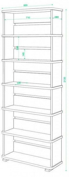 Стеллаж Домино СБ-25/6 в Чебаркуле - chebarkul.mebel24.online | фото 2