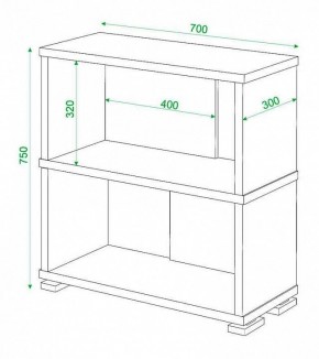 Стеллаж книжный Домино СБ-10_2 в Чебаркуле - chebarkul.mebel24.online | фото 3