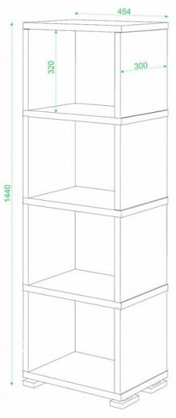 Стеллаж-колонка Домино СБ-15/4 в Чебаркуле - chebarkul.mebel24.online | фото 3