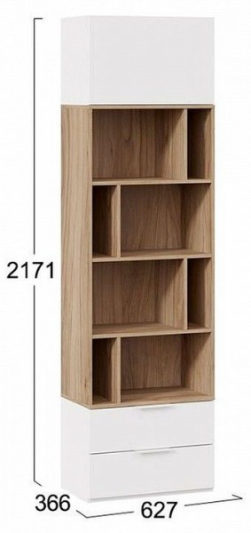 Стеллаж комбинированный Порто Исп. 2 ТД-393.07.20 в Чебаркуле - chebarkul.mebel24.online | фото 5