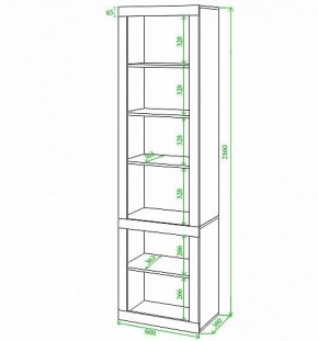 Стеллаж комбинированный Toivo ВтВ в Чебаркуле - chebarkul.mebel24.online | фото 2