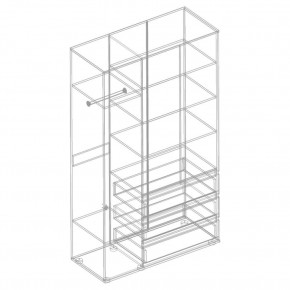 СТИЛ Шкаф 3-ств с 3 ящиками в Чебаркуле - chebarkul.mebel24.online | фото 2