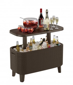 Стол Беви Бар (Bevy Bar Large Cool Bar), коричневый в Чебаркуле - chebarkul.mebel24.online | фото 3