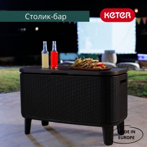 Стол Беви Бар (Bevy Bar Large Cool Bar), коричневый в Чебаркуле - chebarkul.mebel24.online | фото 4