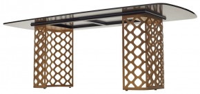 Стол CHIAVARI 220 KL-188 Контрастный мрамор матовый, итальянская керамика / Шампань, ®DISAUR в Чебаркуле - chebarkul.mebel24.online | фото 5
