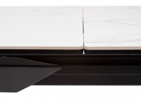 Стол CREMONA 140 MATTE STATUARIO Белый мрамор матовый, керамика/ черный каркас, ®DISAUR в Чебаркуле - chebarkul.mebel24.online | фото 4