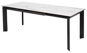 Стол CREMONA 140 MATTE STATUARIO Белый мрамор матовый, керамика/ черный каркас, ®DISAUR в Чебаркуле - chebarkul.mebel24.online | фото 5