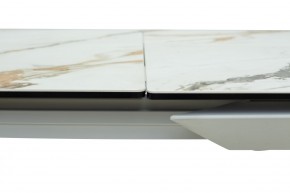Стол CREMONA 160 KL-188 Контрастный мрамор / белый каркас, ®DISAUR в Чебаркуле - chebarkul.mebel24.online | фото 5
