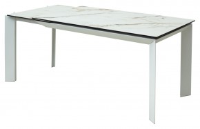 Стол CREMONA 160 KL-188 Контрастный мрамор / белый каркас, ®DISAUR в Чебаркуле - chebarkul.mebel24.online | фото 7