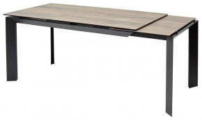 Стол CREMONA 180 KL-61 Под дерево, итальянская керамика / черный каркас, ®DISAUR в Чебаркуле - chebarkul.mebel24.online | фото 7