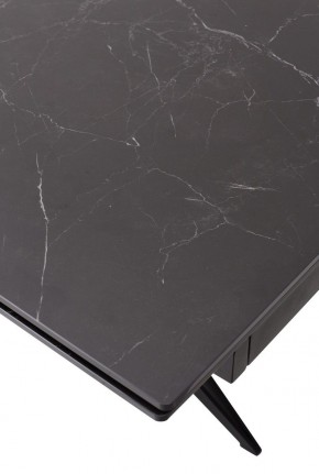 Стол FORIO 160 MATT BLACK MARBLE SOLID CERAMIC / BLACK, ®DISAUR в Чебаркуле - chebarkul.mebel24.online | фото 9