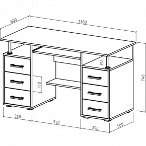 Стол компьютерный Амбер в Чебаркуле - chebarkul.mebel24.online | фото 3