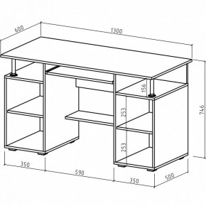 Стол компьютерный Амбер в Чебаркуле - chebarkul.mebel24.online | фото 3