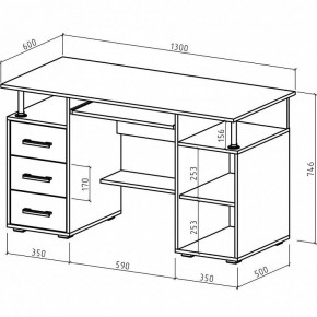 Стол компьютерный Амбер в Чебаркуле - chebarkul.mebel24.online | фото 3