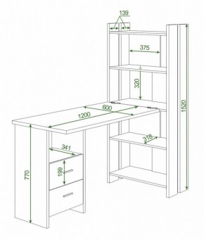 Стол компьютерный Домино Lite СТЛ-ОВ+С120Прям+ТЯЛ в Чебаркуле - chebarkul.mebel24.online | фото 2