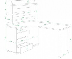 Стол компьютерный Домино нельсон СР-145М в Чебаркуле - chebarkul.mebel24.online | фото 2