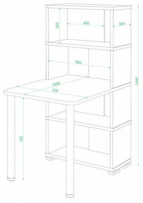 Стол компьютерный Домино СБ-10М/4 в Чебаркуле - chebarkul.mebel24.online | фото 2