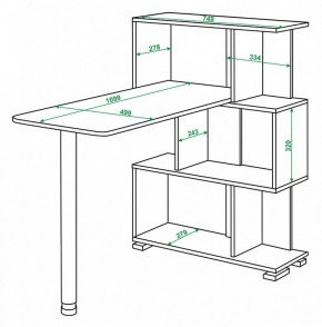 Стол компьютерный Домино СЛ-5-3СТ в Чебаркуле - chebarkul.mebel24.online | фото 2