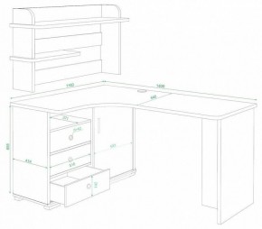 Стол компьютерный Домино СР-145 в Чебаркуле - chebarkul.mebel24.online | фото 2