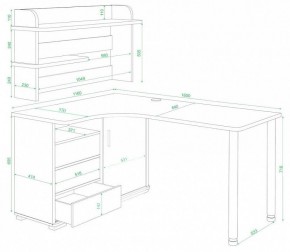 Стол компьютерный Домино СР-145М в Чебаркуле - chebarkul.mebel24.online | фото 3