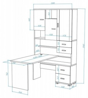 Стол компьютерный Домино СР-620/140 в Чебаркуле - chebarkul.mebel24.online | фото 2