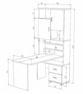 Стол компьютерный Домино СР-720/180 в Чебаркуле - chebarkul.mebel24.online | фото 2