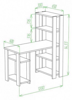 Стол компьютерный Slim СТН-145/120 в Чебаркуле - chebarkul.mebel24.online | фото 2